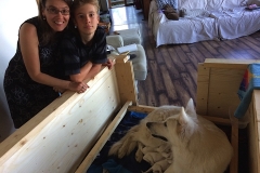 23-08 Coreen and Cash visiting 1