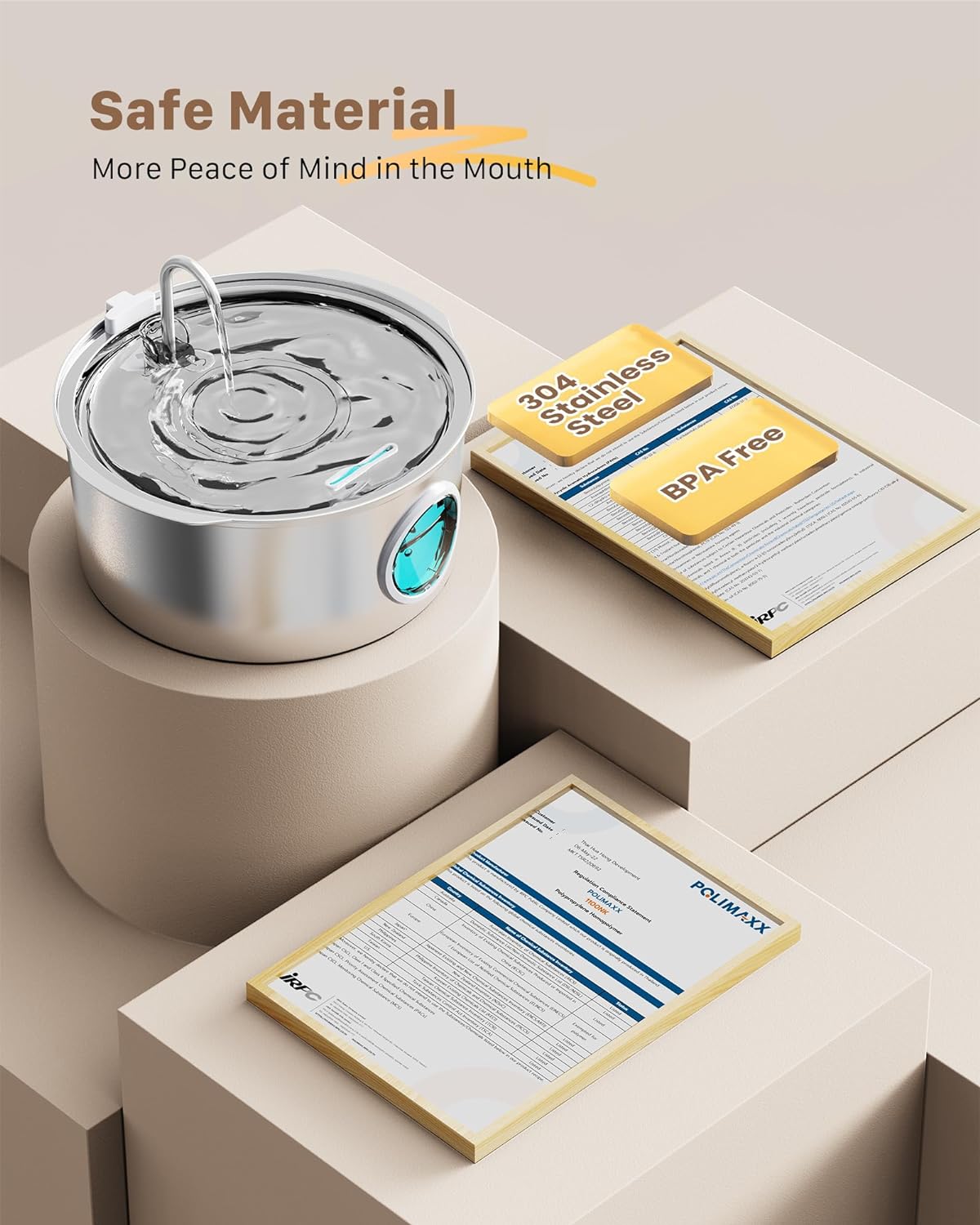 Grookpet Pet water Fountain large dogs6