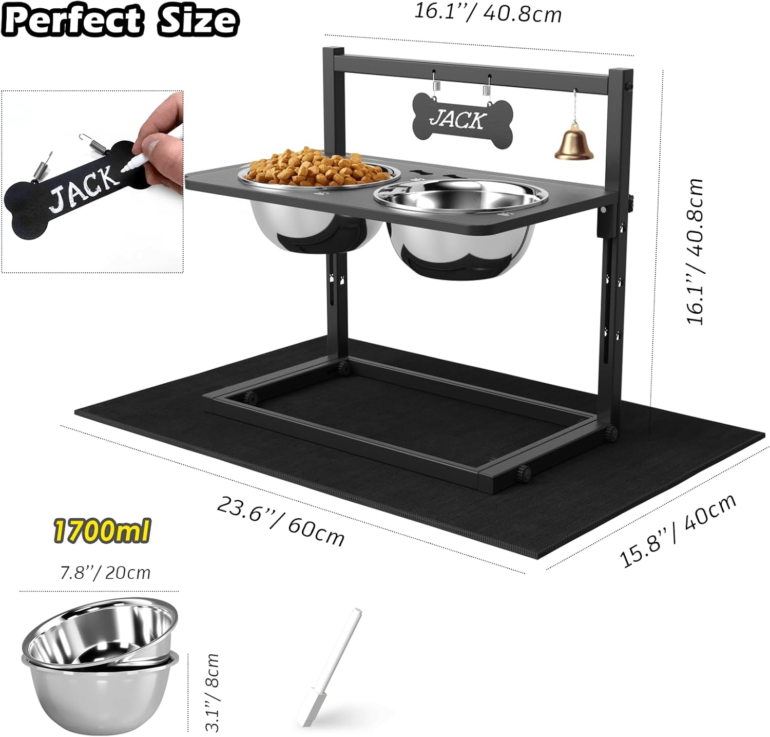 Tidant Elevated Dog Bowl 1